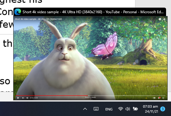 启用标题栏的 PiP 视图